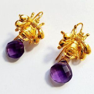 Amethyst Drop Earrings